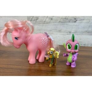 Hasbro My Little Pony Cotton Candy Spike the Dragon and Friendship 2017 Lot of 3
